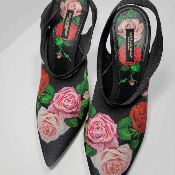 Dolce & Gabbana Floral Heels - Picture 3 of 7